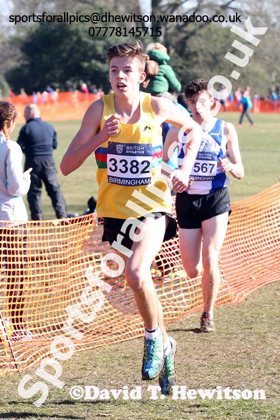 Mens under-17s Inter Counties Cross Country,  Cofton Park, Birmingham. Photo: David T. Hewitson/Sports for All Pics